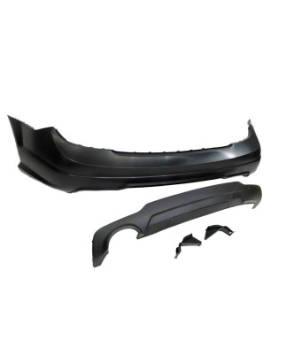 Paraurti Posteriore Mercedes W204 07-13 2-4P 1 Scarico Look AMG ABS (Cod. E-TCM0178)