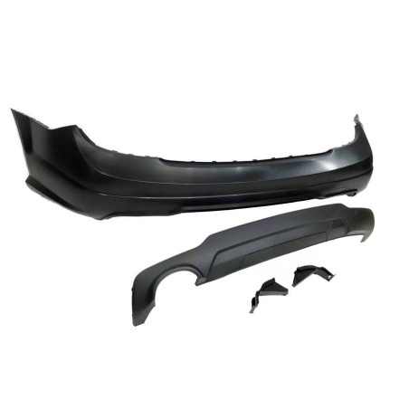 Paraurti Posteriore Mercedes W204 07-13 2-4P 1 Scarico Look AMG ABS (Cod. E-TCM0178)