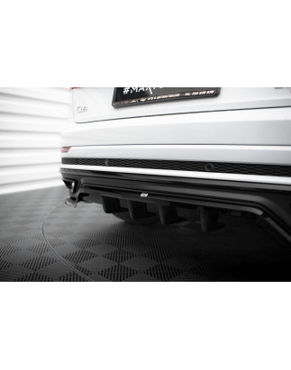 Splitter posteriore (con barre verticali) Audi Q8 S-Line Mk1 (Cod. M-AU-Q8-1-SLINE-RD1G+RD2G)