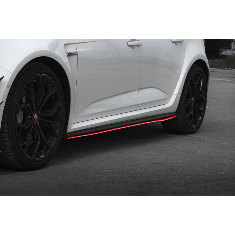 Diffusori minigonne V.2 Renault Megane RS Mk4 (Cod. M-RE-ME-4-RS-SD1RED)