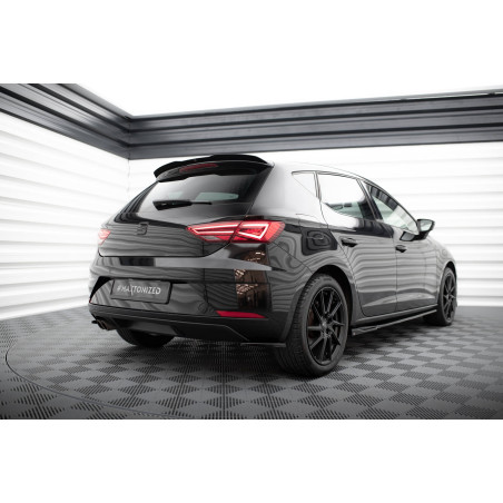 Splitters posteriori laterali V.1 Seat Leon  Mk3 Facelift (Cod. M-SE-LE-3F-RSD1G)
