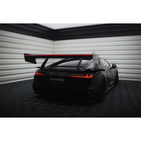 Carbon Spoiler + LED Audi R8 Mk2  (Cod. M-CF-AU-R8-2F-WING4-245-P+LED)