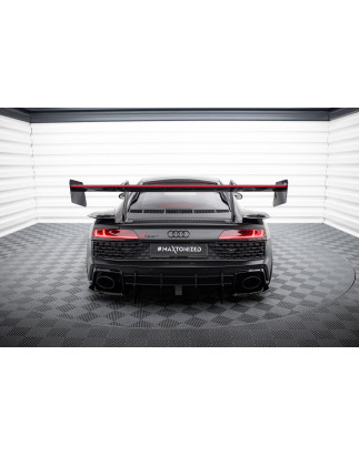 Carbon Spoiler + LED Audi R8 Mk2  (Cod. M-CF-AU-R8-2F-WING4-245-P+LED)