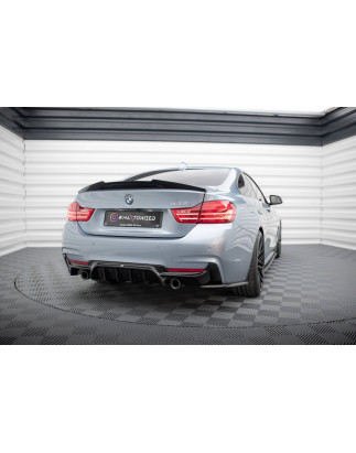 Sottoparaurti posteriore BMW 4 M-Pack F32 / F36 / F33 (Version 2x1 scarico) (Cod. M-BM-4-F32-MPACK-R