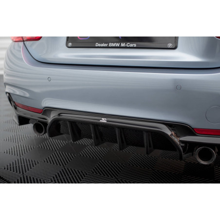 Sottoparaurti posteriore BMW 4 M-Pack F32 / F36 / F33 (Version 2x1 scarico) (Cod. M-BM-4-F32-MPACK-R
