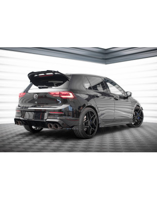 Splitters posteriori laterali V.5 + Flaps Volkswagen Golf R  Mk8 (Cod. M-VW-GO-8-R-RSD5G+RSF1B)