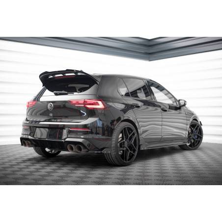 Splitters posteriori laterali V.5 + Flaps Volkswagen Golf R  Mk8 (Cod. M-VW-GO-8-R-RSD5G+RSF1B)