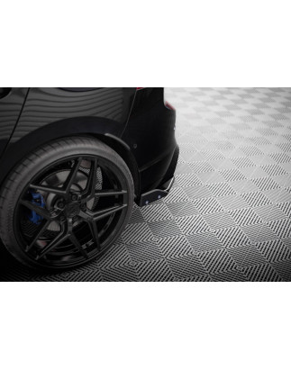 Splitters posteriori laterali V.5 + Flaps Volkswagen Golf R  Mk8 (Cod. M-VW-GO-8-R-RSD5G+RSF1B)