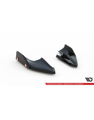 Splitters posteriori laterali V.5 + Flaps Volkswagen Golf R  Mk8 (Cod. M-VW-GO-8-R-RSD5G+RSF1B)