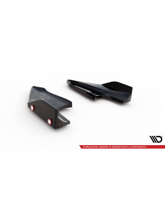 Splitters posteriori laterali V.5 + Flaps Volkswagen Golf R  Mk8 (Cod. M-VW-GO-8-R-RSD5G+RSF1B)