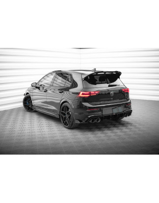 Splitters posteriori laterali V.6 + Flaps Volkswagen Golf R  Mk8 (Cod. M-VW-GO-8-R-RSD6G+RSF1B)