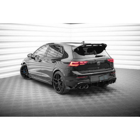 Splitters posteriori laterali V.6 + Flaps Volkswagen Golf R  Mk8 (Cod. M-VW-GO-8-R-RSD6G+RSF1B)