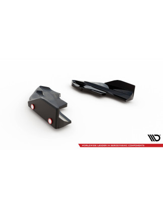 Splitters posteriori laterali V.6 + Flaps Volkswagen Golf R  Mk8 (Cod. M-VW-GO-8-R-RSD6G+RSF1B)