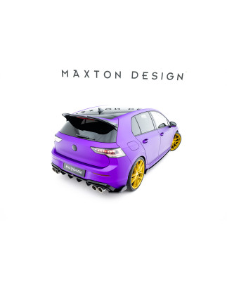 Splitters posteriori laterali V.6 + Flaps Volkswagen Golf R  Mk8 (Cod. M-VW-GO-8-R-RSD6G+RSF1B)