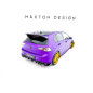 Splitters posteriori laterali V.6 + Flaps Volkswagen Golf R  Mk8 (Cod. M-VW-GO-8-R-RSD6G+RSF1B)