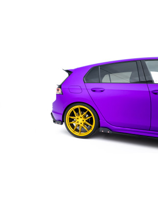 Splitters posteriori laterali V.6 + Flaps Volkswagen Golf R  Mk8 (Cod. M-VW-GO-8-R-RSD6G+RSF1B)