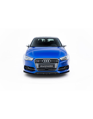 SPLITTER ANTERIORE street pro Audi S3 / A3 S-Line berlina 8V (Cod. M-AUS33SCNC-FD1B)