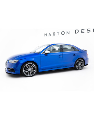 Diffusori minigonne street pro Audi S3 / A3 S-Line berlina 8V (Cod. M-AUS33SCNC-SD1B)
