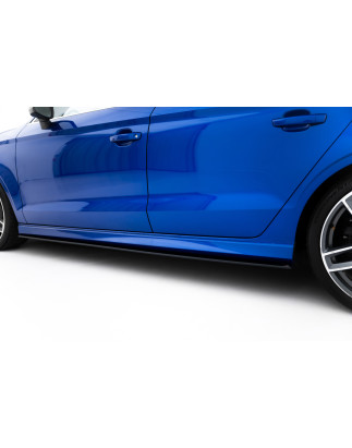Diffusori minigonne street pro Audi S3 / A3 S-Line berlina 8V (Cod. M-AUS33SCNC-SD1B)
