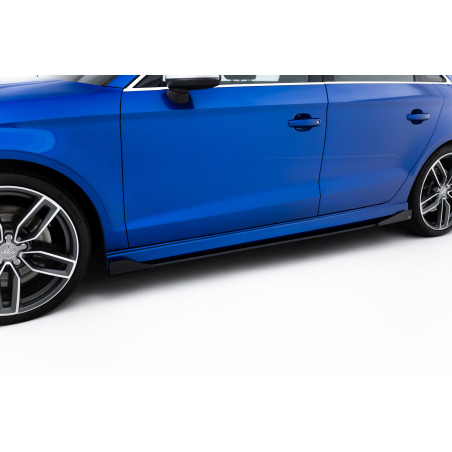 Diffusori minigonne street pro + Flaps Audi S3 / A3 S-Line berlina 8V (Cod. M-AUS33SCNC-SD1B+SF1G)