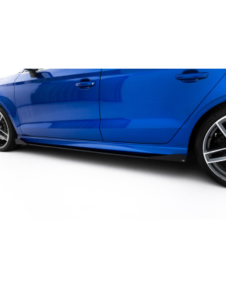 Diffusori minigonne street pro + Flaps Audi S3 / A3 S-Line berlina 8V (Cod. M-AUS33SCNC-SD1B+SF1G)