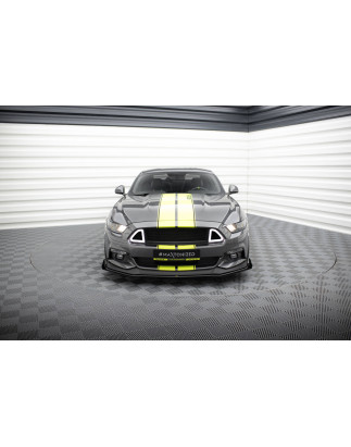 SPLITTER ANTERIORE street pro + Flaps Ford Mustang GT Mk6  (Cod. M-FOMU6GTCNC-FD1B+FSF1G)