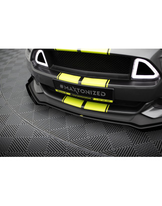 SPLITTER ANTERIORE street pro + Flaps Ford Mustang GT Mk6  (Cod. M-FOMU6GTCNC-FD1B+FSF1G)