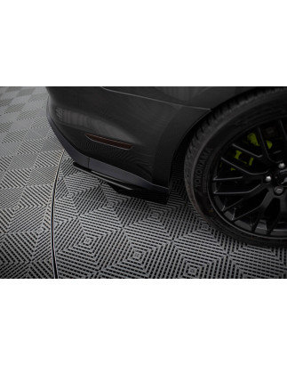 Splitters posteriori laterali Street Pro + Flaps Ford Mustang GT Mk6  (Cod. M-FOMU6GTCNC-RSD1B+RSF1G