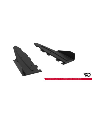 Splitters posteriori laterali Street Pro + Flaps Ford Mustang GT Mk6  (Cod. M-FOMU6GTCNC-RSD1B+RSF1G