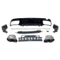 Diffusore Posteriore Mercedes W205 2019 4P / SW Look C63 Black (Cod. E-TCM0442)
