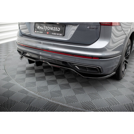 Splitter posteriore (con barre verticali) Volkswagen Tiguan Allspace R-Line Mk2 Facelift (Cod. M-VW-