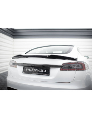 Spoiler Cap 3D Tesla Model S Plaid Mk1 Facelift (Cod. M-TE-MODELS-1F2-PL-CAP3D1G)