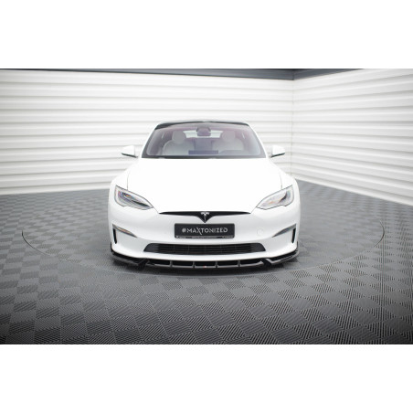 SPLITTER ANTERIORE V.1 Tesla Model S Plaid Mk1 Facelift (Cod. M-TE-MODELS-1F2-PL-FD1G)
