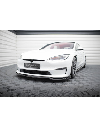 SPLITTER ANTERIORE V.2 Tesla Model S Plaid Mk1 Facelift (Cod. M-TE-MODELS-1F2-PL-FD2G)