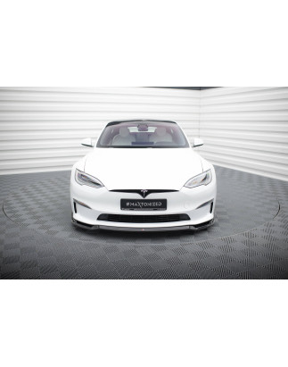 SPLITTER ANTERIORE V.2 Tesla Model S Plaid Mk1 Facelift (Cod. M-TE-MODELS-1F2-PL-FD2G)