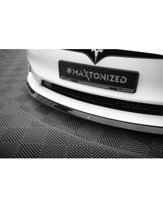 SPLITTER ANTERIORE V.2 Tesla Model S Plaid Mk1 Facelift (Cod. M-TE-MODELS-1F2-PL-FD2G)