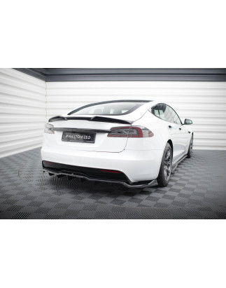 Splitter posteriore (con barre verticali) V.1 Tesla Model S Plaid Mk1 Facelift (Cod. M-TE-MODELS-1F2