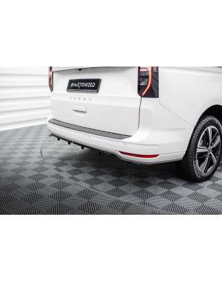 Splitter posteriore (con barre verticali) Volkswagen Caddy Maxi Mk5 (Cod. M-VW-CA-5-MAXI-RD1G+RD2G)