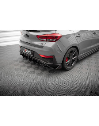 Splitters posteriori laterali V.4 + Flaps Hyundai I30 N  Mk3 Facelift (Cod. M-HY-I30-3F-N-RSD4G+RSF1