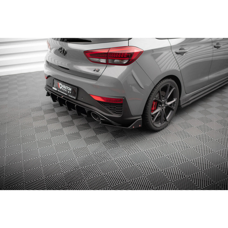 Splitters posteriori laterali V.4 + Flaps Hyundai I30 N  Mk3 Facelift (Cod. M-HY-I30-3F-N-RSD4G+RSF1