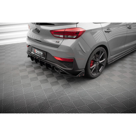 Splitters posteriori laterali V.4 + Flaps Hyundai I30 N  Mk3 Facelift (Cod. M-HY-I30-3F-N-RSD4G+RSF1