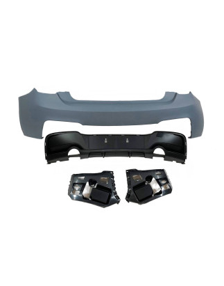 Paraurti Posteriore BMW F20 / F21 3-5P 12-14 Look M Performance 2 Scarico (Cod. E-TCBF2051)