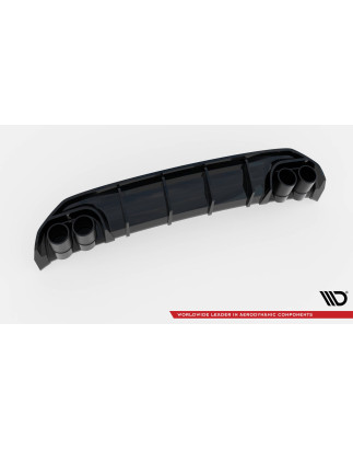 Sottoparaurti posteriore + scarico Ends Imitation Audi A3 S-Line berlina 8Y (Cod. M-AU-S3-8Y-S-RS1G+