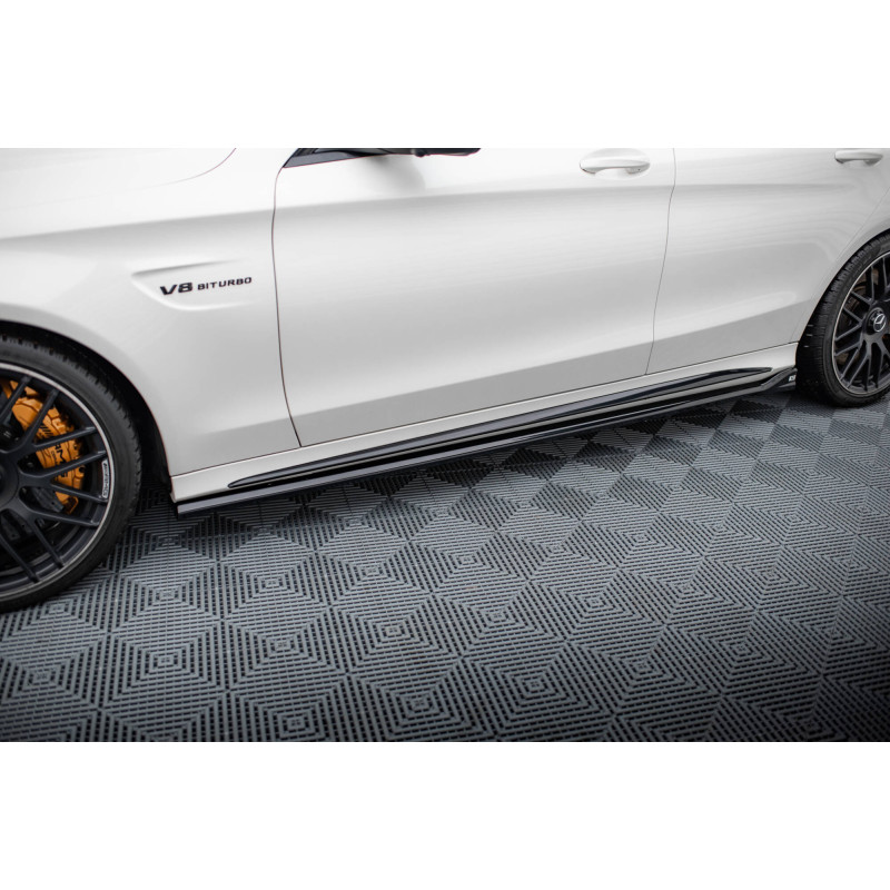 Diffusori minigonne V.2 Mercedes-AMG C63 berlina / FAMILIARE W205 / S205 (Cod. M-ME-C-205-63-SD1G)