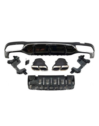 Diffusore Posteriore Mercedes W213 4 porte / Station Wagon look AMG E63 ABS (Cod. E-TCM0129)