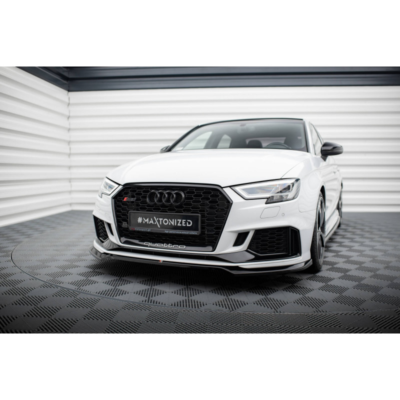 SPLITTER ANTERIORE V.5 Audi RS3 berlina 8V Facelift (Cod. M-AU-RS3-8VF-S-FD5G)