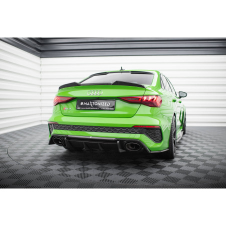  Splitters posteriori laterali in fibra di carbonio V.2 Audi RS3 berlina 8Y (Cod. M-CF-AU-RS3-8Y-RSD