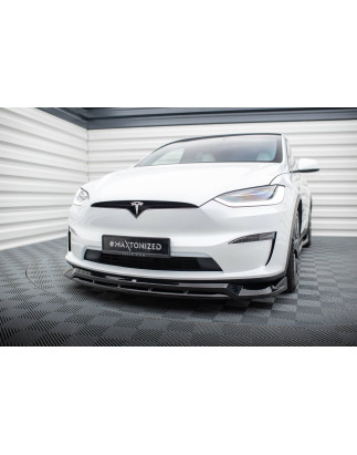 SPLITTER ANTERIORE V.1 Tesla Model X Mk1 Facelift (Cod. M-TE-MODELX-1F-FD1G+FD1RG)