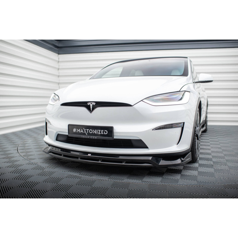 SPLITTER ANTERIORE V.1 Tesla Model X Mk1 Facelift (Cod. M-TE-MODELX-1F-FD1G+FD1RG)