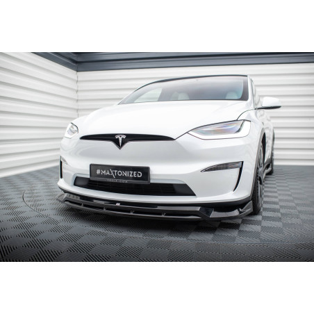 SPLITTER ANTERIORE V.1 Tesla Model X Mk1 Facelift (Cod. M-TE-MODELX-1F-FD1G+FD1RG)